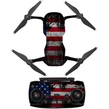 Adhesivo impermeable con bandera de EE. UU. para control remoto de DJI MAVIC Air