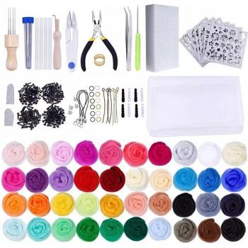 Kit de feutrage en laine avec instructions
