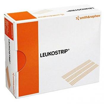 LEUKOSTRIP 6,4 × 102 mm – Box aus 50 Packungen à 5 Streifen
