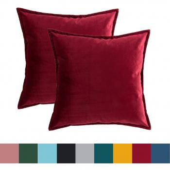 Set di Federe Natalizie in Velluto – Cuscino Decorativo 40×40 cm