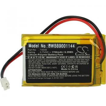 Vhbw 3.7V Battery for Lego Arduino Robotics (1700mAh)