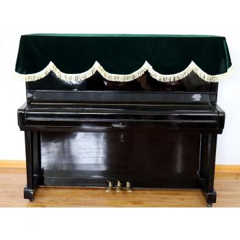 Couvre-noël piano en or velours gris