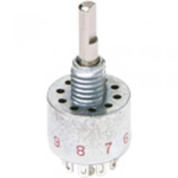 Interruttore rotativo 125 V 28 V/DC C & K 6 posizioni IP67