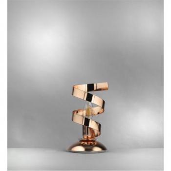 Zoe Ribbon Table Lamp, Copper