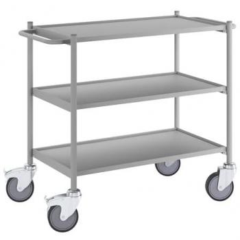 Carrito auxiliar Eurokraft Pro 614487, 3 estantes
