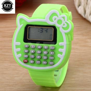Kids LED Digital Calculator Wristwatch