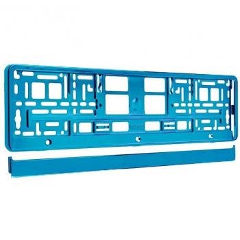 Cadre de plaque d'immatriculation en aluminium turquoise