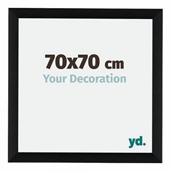 Cadre Aluminium Noir Brossé 70x70