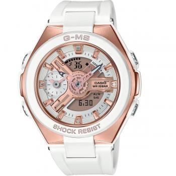 Casio Ladies G-Ms Glamorous Gold Rose Quartz Chronograph Watch