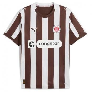 FC St. Pauli 25/26 Maglia Umano Marrone e Bianco in Poliestere