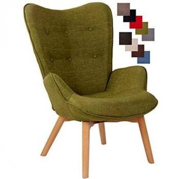 Chaise Lounge Scandinave Durham, Vert
