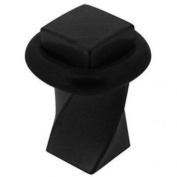 Butée de porte torsade en fer noir Alpertec