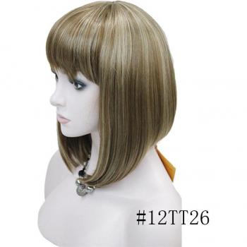 Perruque femme cheveux courts style Bob