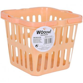 Cesta Plástico para Pinzas con Diseño Práctico