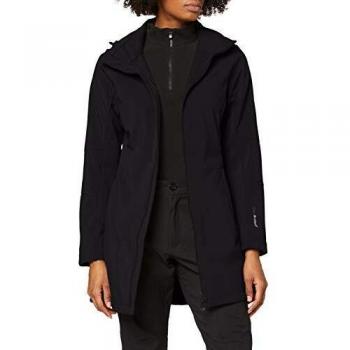 Black Longline Softshell Jacket for Women – L