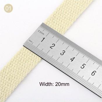 Cinta de Algodón Beige 100% – 1,5 mm, 38 mm