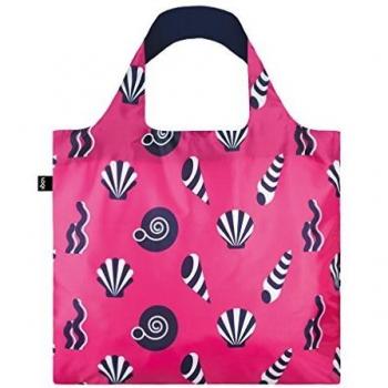 LOQI Nautical Shells Strandtasche, 50 cm, 20 L, Mehrfarbig