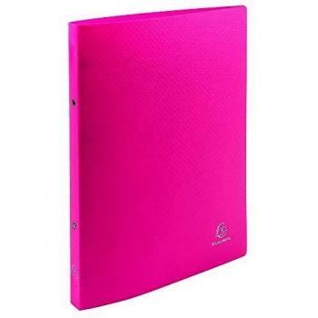 Exacompta Ringbuch Uni A4 PP mit 2 Ringe in Rosa