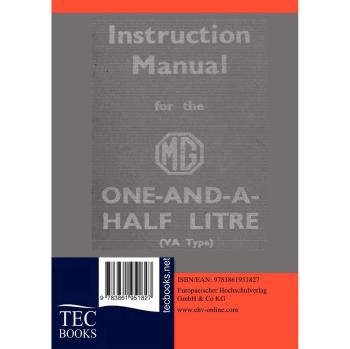 Anonym, Anonym: Instruction Manual for the MG 1,5 Litre