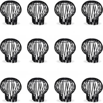 Set de Protectores de Canalón Negro 13 cm – 12 unidades