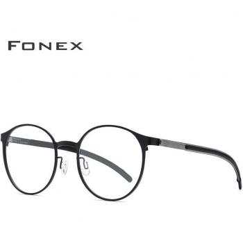 FONEX Titanium Alloy Round Glasses 984