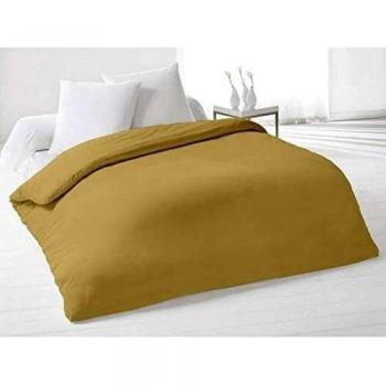 Soleil d'Ocre Housse de Couette Coton Ecru/Taupe 240 x 220 cm