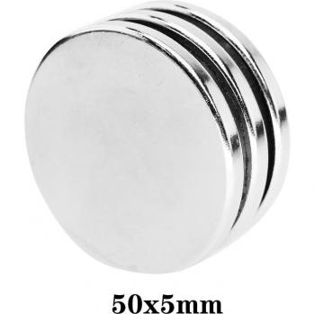 50x5mm Heavy-Duty Disc Magnet Set