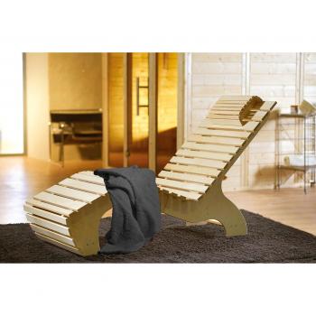 Weka Komfortliege für Sauna mit Saunatuch
