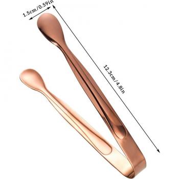 Mini Rose Gold Sugar Tong for Food Serving