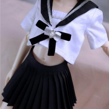 Camisa y Falda Plisada Marinera BJD