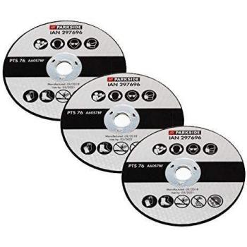 Kit 3× disque de coupe métal Parkside PWSA 12 Li A1 pour meuleuse