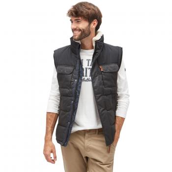Tom Tailor Herren-Steppweste – Almost Black in XXL