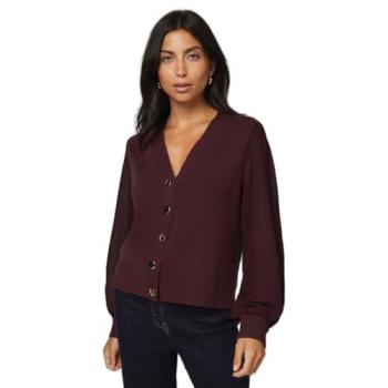 Berry Light‑Chiffon Wrap Cardigan – Female Small