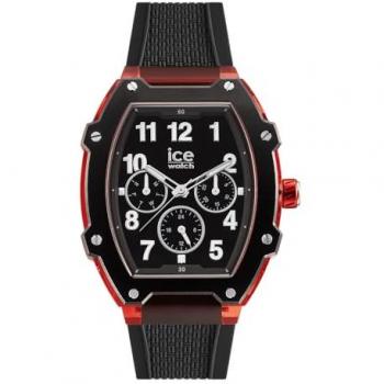 ICE Watch Herrenuhr Boliday Schwarz Rot Kunststoff