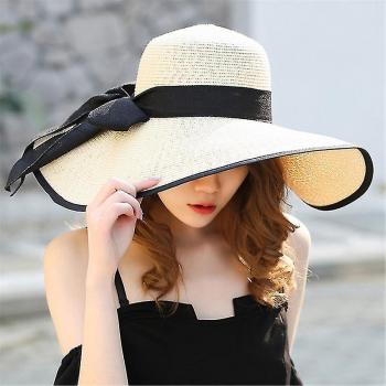 Sombrero de playa plegable para mujer