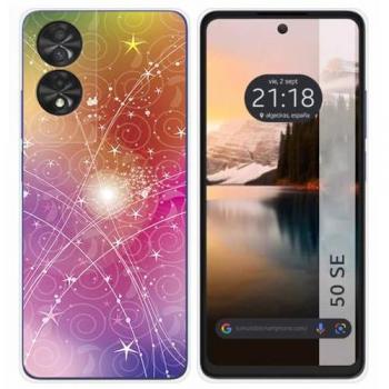 Funda de Silicona para TCL 50 SE con Diseño Abstracto