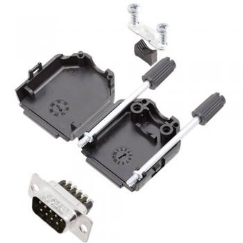 Amphenol D-SUB 9-polig Stecker-Buchsen-Set, 180°