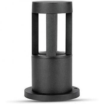 Lampada Da Giardino LED 10W Altezza 250mm Luce Neutra 4000K Nero IP65