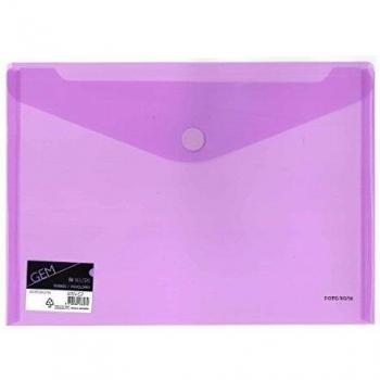 Carpeta DATABANK A4 con Cierre Velcro Violeta