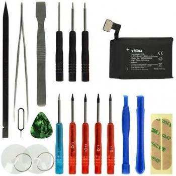 Batterie Li-polymère pour Apple Watch Mqk62ll/a, Mqk72ll/a (350mAh, 3,8V) + Outils