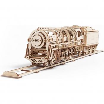 UGEARS DIY Wooden Locomotive with Tender