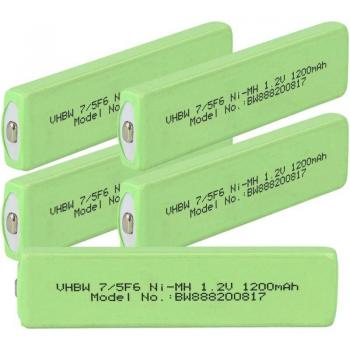 5x Batterie Compatibili Sony MZ‑E7W, MZ‑E77, MZ‑E80, MZ‑E800 Lettore CD/Minidisc (1100 mAh,