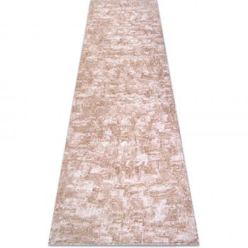 RUGSX Solid Beige Hallway Runner 80x400 cm