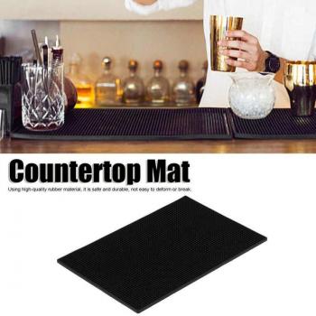 Mantel Individual Negro para Cafetería
