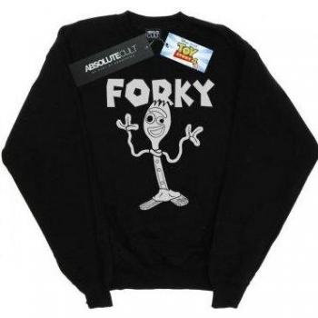 Disney Men's Toy Story 4 Forky Cotton Sweatshirt L black