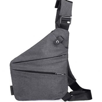 Sacoche ajustable pour hommes en tissu Oxford, sac antivol à poches multiples, solide et multifonctionnel