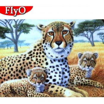 Peinture Diamant Léopard