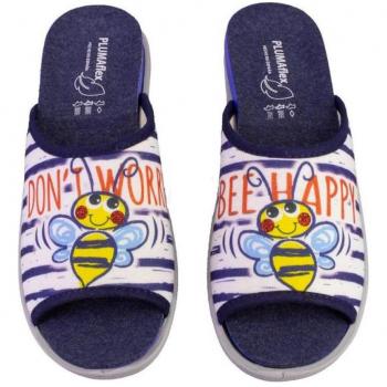 Zapatillas Casa Mujer Plumaflex color Azul 12404HAPPY