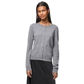 Pieces Slim Fit Strickjacke Viskose-Mix Modell NORA Mittelgrau Melange XS Frauen