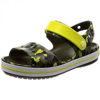 Crocs Unisex-Kinder Peeptoe Sandalen, Gelb (Citrus 738)